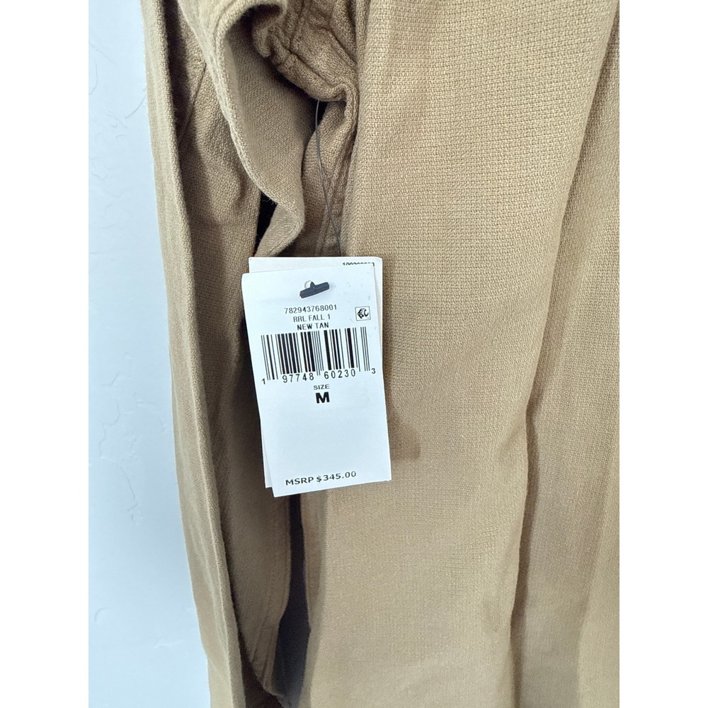 RRL Double RL Dobby Graphic Overshirt Military Stencil Tan Sanforized Jacket M - Picture 7 of 12